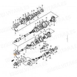 Reten delantero eje primario Caja de cambios Vitara