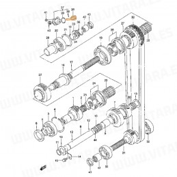 Piñón cuentakilómetros 22 dientes.